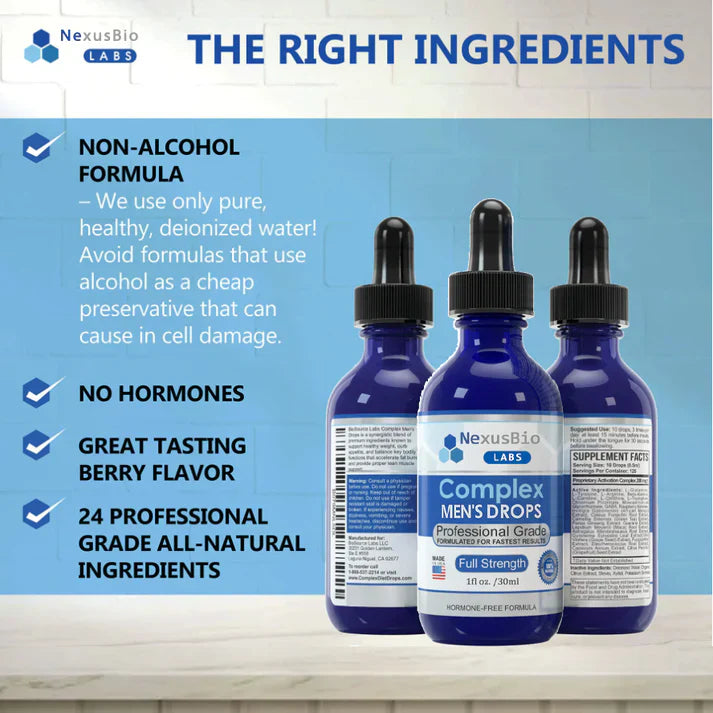 NexusBio® Labs Complex Men's Drops🚀🛬【💥3rd Anniversary Store Celebration Sale💥】