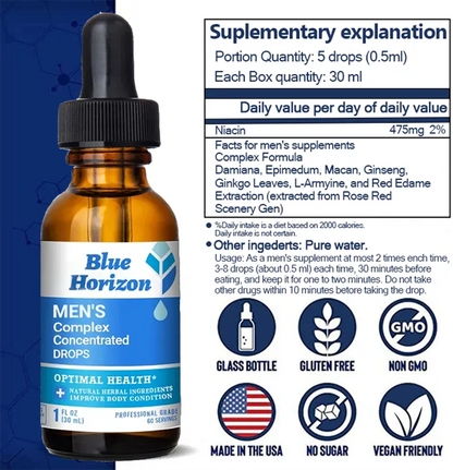 【⚽️🔥Last day 80% off💰】Blue Horizon Men's Complex Concentrated Vitamin Drops [🚀Free shipping+cash on delivery🚀]